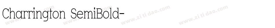 Charrington SemiBold字体转换
